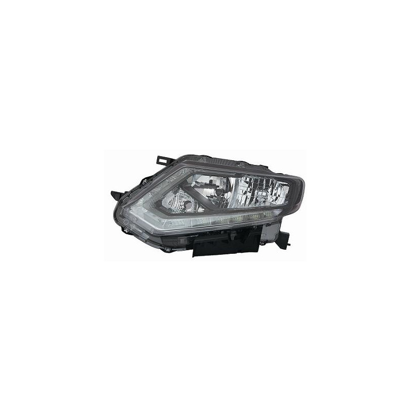 PROIETTORE SINISTRO LED CON PARABOLA NERA CON LUCE DIURNA LED CON PREDISPOSIZIONE REGOLAZIONE ELETTRICA NISSAN X-TRAIL T32T32RT