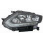 PROIETTORE SINISTRO LED CON PARABOLA NERA CON LUCE DIURNA LED CON PREDISPOSIZIONE REGOLAZIONE ELETTRICA NISSAN X-TRAIL T32T32RT