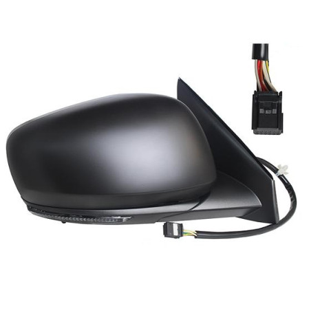 RETROVISORE ELETTRICO DESTRO 11 PIN CON PRIMER TERMICO VETRO CONVESSO RICHIUDIBILE ELETTRICAMENTE CON FANALINO INTEGRATO CON SO
