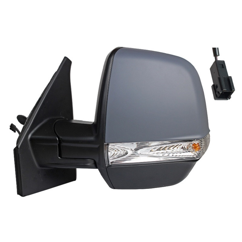 RETROVISORE MECCANICO DESTRO 4 PIN MOD CARGO CON PRIMER VETRO CONVESSO CON FANALINO INTEGRATO CON SONDA FIAT DOBLO 263 20092015