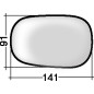 VETRO CON PIASTRA DESTROSINISTRO CONVESSO FORD KA RB 19972008