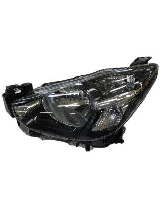 PROIETTORE SINISTRO H4 CON PARABOLA NERA CON PREDISPOSIZIONE REGOLAZIONE ELETTRICA MAZDA 2 DLDJ 20142020, MAZDA PU 24WD BT-50 C