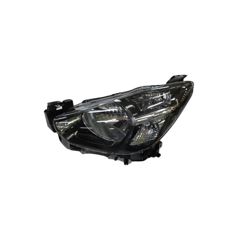 PROIETTORE SINISTRO H4 CON PARABOLA NERA CON PREDISPOSIZIONE REGOLAZIONE ELETTRICA MAZDA 2 DLDJ 20142020, MAZDA PU 24WD BT-50 C