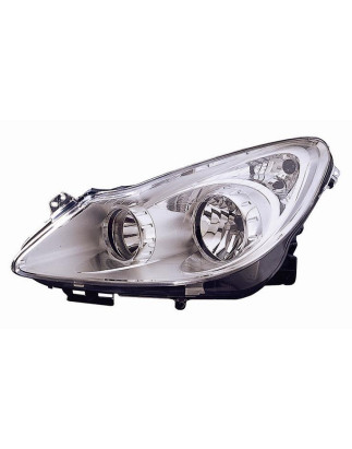 PROIETTORE SINISTRO 3 PORTE H7,H1 CON PARABOLA CROMATA OPEL CORSA D S07 20062015 VERS 2011