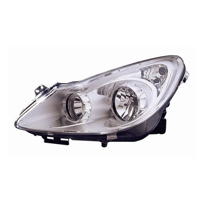 PROIETTORE SINISTRO 3 PORTE H7,H1 CON PARABOLA CROMATA OPEL CORSA D S07 20062015 VERS 2011