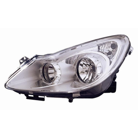 PROIETTORE SINISTRO 3 PORTE H7,H1 CON PARABOLA CROMATA OPEL CORSA D S07 20062015 VERS 2011