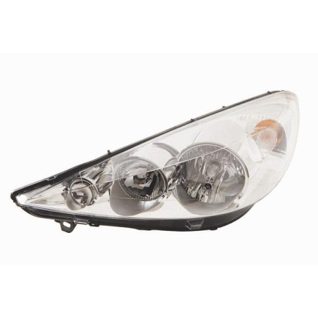 PROIETTORE DESTRO 7 PORTE H1,H7 CON MOTORE PEUGEOT 206+ PLUS 2L2M 20092013