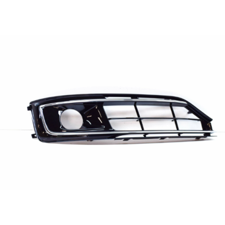 GRIGLIA PARAURTI ANTERIORE SINISTRA APERTA CROMATA CON FORI SENSORI AUDI A8 4H24H84HC4HL 20132017