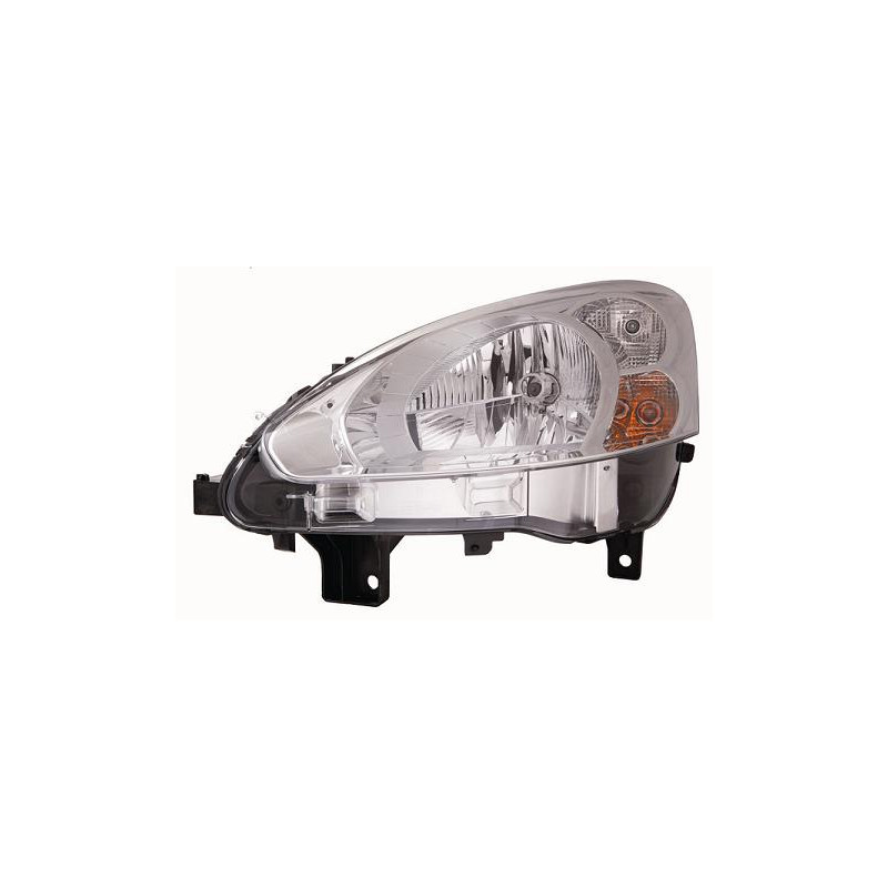 PROIETTORE DESTRO H4 CON PARABOLA CROMATA CON MOTORE PEUGEOT PARTNER 5G 20082015VERS 2012 , PEUGEOT PARTNER 20152019