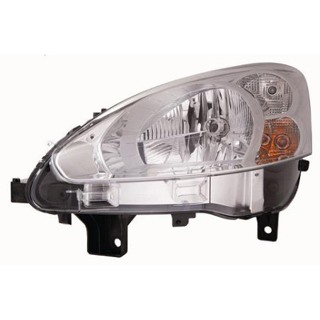 PROIETTORE DESTRO H4 CON PARABOLA CROMATA CON MOTORE PEUGEOT PARTNER 5G 20082015VERS 2012 , PEUGEOT PARTNER 20152019