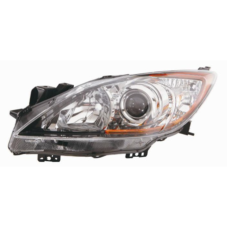 PROIETTORE SINISTRO H11 CON PARABOLA NERA CON PREDISPOSIZIONE REGOLAZIONE ELETTRICA MAZDA 3 SDN-HB BLBK 20082013