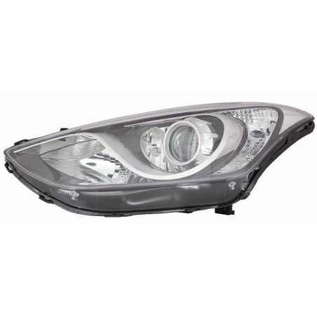PROIETTORE DESTRO 5 PORTE H7,H7,H7 CON PARABOLA CROMATA CON MOTORE HYUNDAI i30 3D GD 20132017VERS 042015 , HYUNDAI i30 5D GD 20