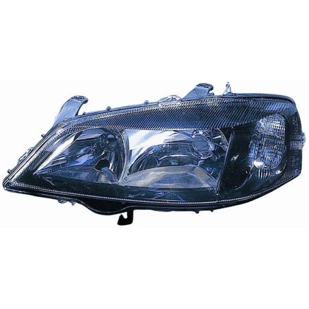 PROIETTORE SINISTRO H7 CON PARABOLA NERA CON PREDISPOSIZIONE REGOLAZIONE ELETTRICA OPEL ASTRA G T98F35 19982004