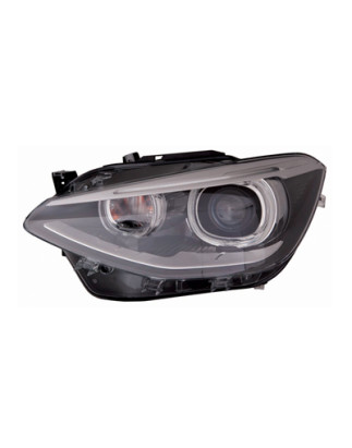 PROIETTORE SINISTRO 5 PORTE LED XENON CON PARABOLA NERA CON MOTORE CON LUCE DIURNA LED BMW SERIES 1 35D F21F20 20112015