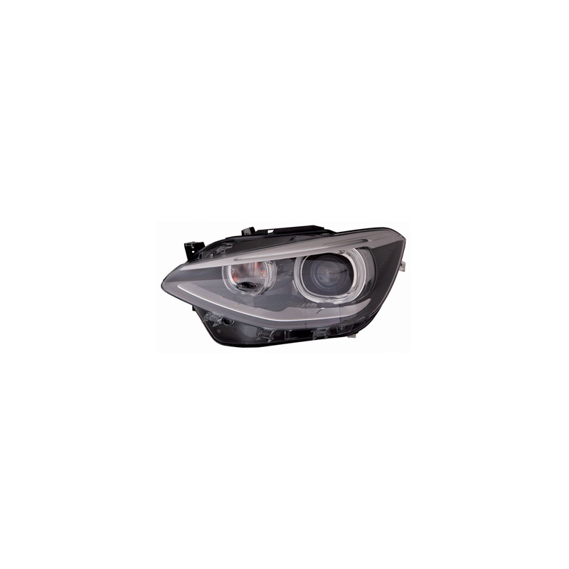 PROIETTORE SINISTRO 5 PORTE LED XENON CON PARABOLA NERA CON MOTORE CON LUCE DIURNA LED BMW SERIES 1 35D F21F20 20112015