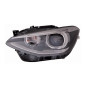 PROIETTORE SINISTRO 5 PORTE LED XENON CON PARABOLA NERA CON MOTORE CON LUCE DIURNA LED BMW SERIES 1 35D F21F20 20112015