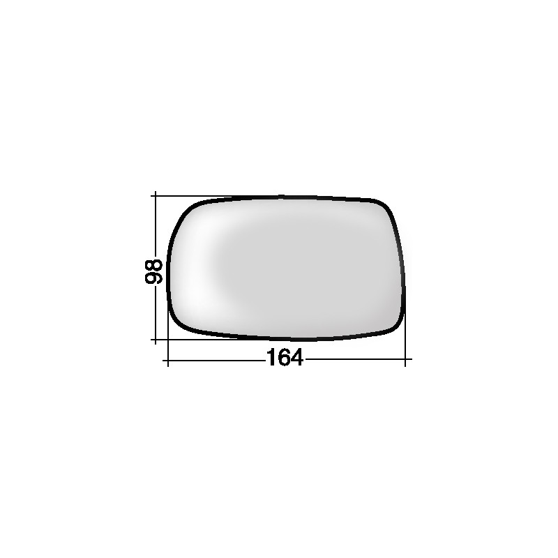 VETRO CON PIASTRA SINISTRO CONVESSO TOYOTA YARIS I P1 19992005VERS 2003