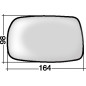 VETRO CON PIASTRA SINISTRO CONVESSO TOYOTA YARIS I P1 19992005VERS 2003