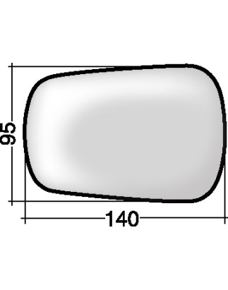 VETRO CON PIASTRA DESTRO TERMICO CONVESSO FORD FIESTA JAJB 20022008VERS 2006 , FORD FUSION JU 20022012VERS 2006