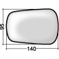 VETRO CON PIASTRA DESTRO TERMICO CONVESSO FORD FIESTA JAJB 20022008VERS 2006 , FORD FUSION JU 20022012VERS 2006