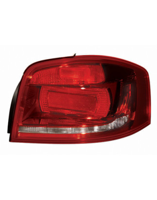FANALE POSTERIORE DESTRO SENZA PORTALAMPADA 3 PORTE R10W,P21W,PY21W,W16W FONDO SCURO AUDI A3 8P18PA8P7 20082012VERS 2010