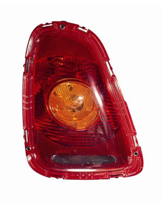 FANALE POSTERIORE SINISTRO CON PORTALAMPADA ARANCIOROSSO MINI CABRIO R57 20082010, MINI CLUBMAN R55 20062010, MINI COOPERONE R5