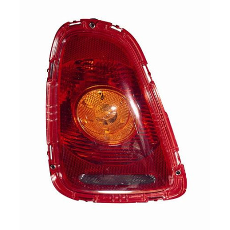 FANALE POSTERIORE SINISTRO CON PORTALAMPADA ARANCIOROSSO MINI CABRIO R57 20082010, MINI CLUBMAN R55 20062010, MINI COOPERONE R5