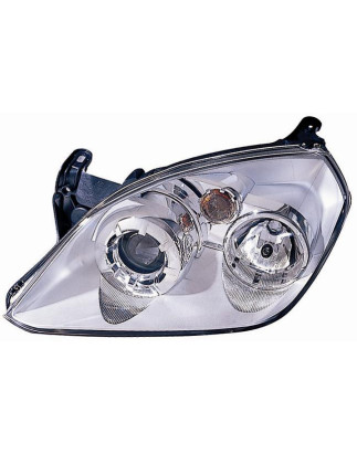PROIETTORE SINISTRO H1,H7 CON PARABOLA CROMATA CON PREDISPOSIZIONE REGOLAZIONE ELETTRICA OPEL TIGRA CABRIO TWINTOP X04 20042009