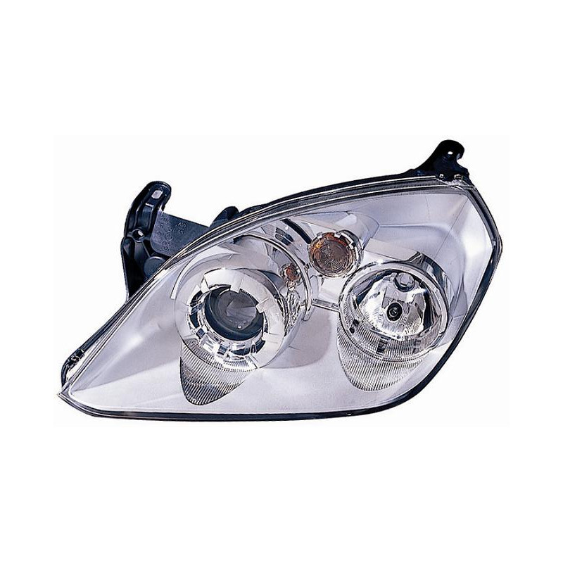 PROIETTORE SINISTRO H1,H7 CON PARABOLA CROMATA CON PREDISPOSIZIONE REGOLAZIONE ELETTRICA OPEL TIGRA CABRIO TWINTOP X04 20042009
