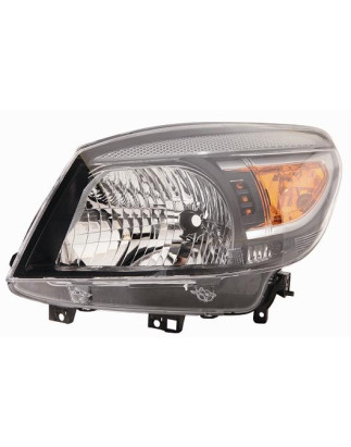 PROIETTORE DESTRO H4 CON PARABOLA NERA CON PREDISPOSIZIONE REGOLAZIONE ELETTRICA FORD RANGER ETR 20092012