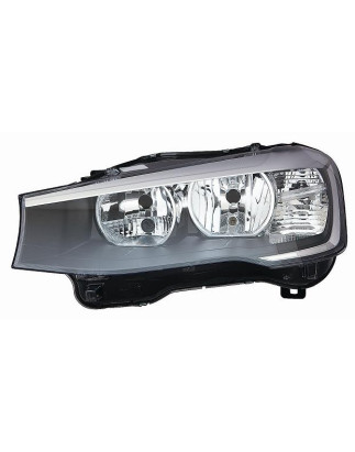 PROIETTORE DESTRO H7 CON PARABOLA NERA CON MOTORE BMW X3 F25 20112014, BMW X3 F25 20142017, BMW X4 F26 20142018