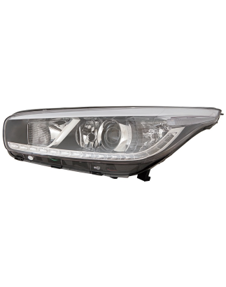 PROIETTORE SINISTRO LED CON PARABOLA CROMATA CON MOTORE CON LUCE DIURNA LED KIA CEED JD 20152018, KIA CEED 5D ED 20132015