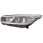 PROIETTORE SINISTRO LED CON PARABOLA CROMATA CON MOTORE CON LUCE DIURNA LED KIA CEED JD 20152018, KIA CEED 5D ED 20132015