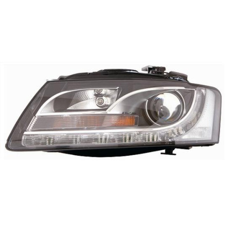 PROIETTORE SINISTRO LED XENON MODELLO VALEO CON PARABOLA NERA CON MOTORE CON LUCE DIURNA LED AUDI A5 8T38F78TA 20072011