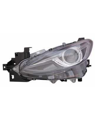 PROIETTORE SINISTRO LED XENON CON PARABOLA NERA CON LUCE DIURNA LED MAZDA 3 SDN-HB BMBN 20132016, MAZDA 3 SDN-HB BP 20162019