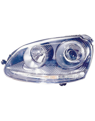 PROIETTORE SINISTRO XENON CON PARABOLA CON PREDISPOSIZIONE REGOLAZIONE ELETTRICA VOLKSWAGEN GOLF V 1K1 20042008, VOLKSWAGEN GOL