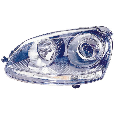PROIETTORE DESTRO XENON CON PARABOLA CON PREDISPOSIZIONE REGOLAZIONE ELETTRICA VOLKSWAGEN GOLF V 1K1 20042008, VOLKSWAGEN GOLF 