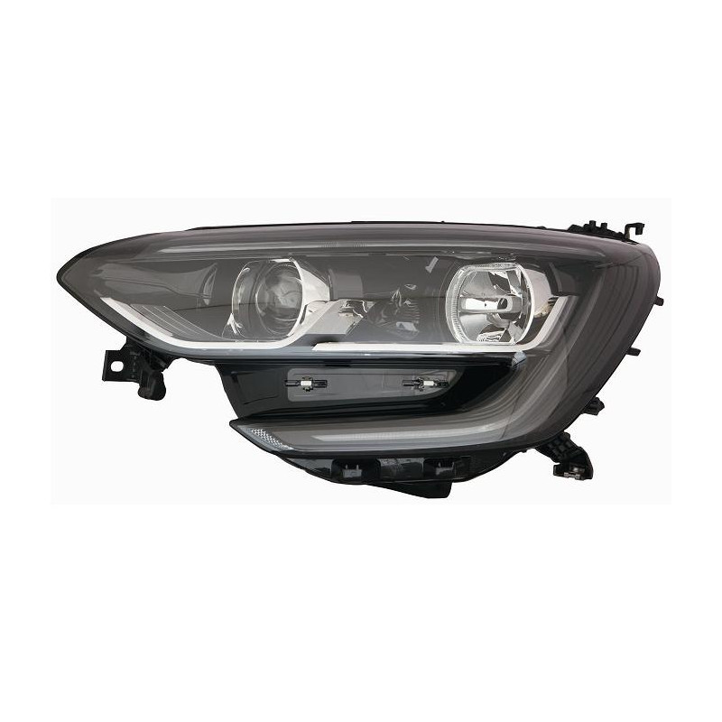 PROIETTORE DESTRO LED H7,H7 CON BORDO NERO CON LUCE DIURNA LED CON PREDISPOSIZIONE REGOLAZIONE ELETTRICA RENAULT MEGANE HB-SW B
