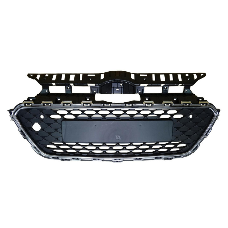 GRIGLIA PARAURTI ANTERIORE NERA CON MODANATURA CROMATA CON SENSORI HYUNDAI i20 II COUPE GB 20142018      , HYUNDAI i20 II HB GB