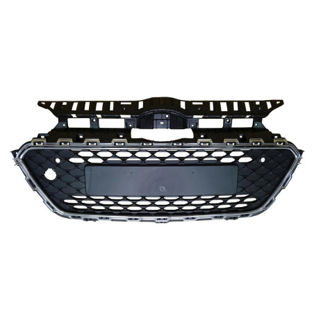 GRIGLIA PARAURTI ANTERIORE NERA CON MODANATURA CROMATA CON SENSORI HYUNDAI i20 II COUPE GB 20142018      , HYUNDAI i20 II HB GB