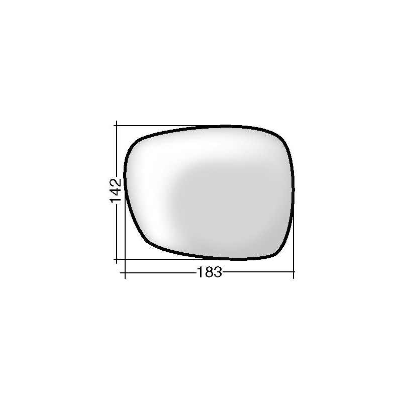 VETRO CON PIASTRA DESTRO ASFERICO TERMICO BMW X1 E84 20092013, BMW X3 F25 20112014, BMW X3 F25 20142017