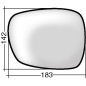 VETRO CON PIASTRA DESTRO ASFERICO TERMICO BMW X1 E84 20092013, BMW X3 F25 20112014, BMW X3 F25 20142017