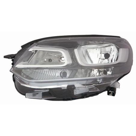 PROIETTORE DESTRO H1,H7,W5W,W21W,PY21W CON PARABOLA NERA CON MOTORE CITROEN JUMPYSPACE TOURER V 2016, FIAT SCUDO 20222025, OPEL