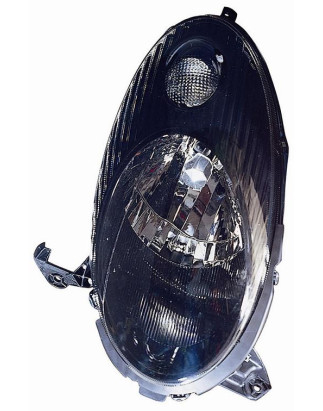 PROIETTORE DESTRO H4 CON PARABOLA NERA CON PREDISPOSIZIONE REGOLAZIONE ELETTRICA NISSAN MICRA K12 20022010
