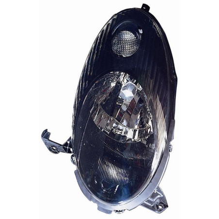 PROIETTORE DESTRO H4 CON PARABOLA NERA CON PREDISPOSIZIONE REGOLAZIONE ELETTRICA NISSAN MICRA K12 20022010