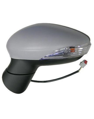RETROVISORE ELETTRICO SINISTRO 10 PIN CON PRIMER TERMICO ASFERICO RICHIUDIBILE ELETTRICAMENTE CON FANALINO INTEGRATO CON LUCE D