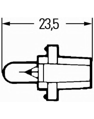 PLASTIC SOCKET LAMPS 12V 1,2W STANDARD
