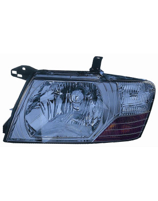 PROIETTORE DESTRO H4 CON PARABOLA CROMATA CON PREDISPOSIZIONE REGOLAZIONE ELETTRICA MITSUBISHI PAJERO V6WV7W 20012007