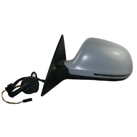 RETROVISORE ELETTRICO DESTRO 17 PIN CON PRIMER TERMICO ASFERICO RICHIUDIBILE ELETTRICAMENTE CON FANALINO INTEGRATO CON LUCE DI 