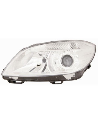 PROIETTORE SINISTRO 2H7 CON PARABOLA DOPPIA CON MOTORE SKODA FABIA 542545 20102014, SKODA ROOMSTER 5J7 20102015